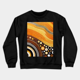 Explore the Cultural Depth: Australian Aboriginal Art and Unique Visual Traditions Crewneck Sweatshirt